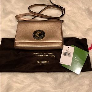 Kate Spade Rose Gold Cross Body w/ Tag & Dust Bag